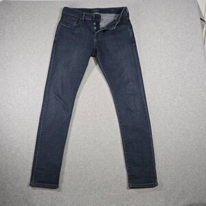 Scotch & Soda mens 30x33 Ralston slim fit gray cotton blend button fly jeans